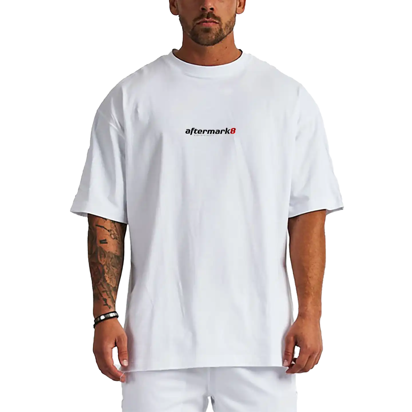 Aftermark8 White Oversized T Shirt Unisex